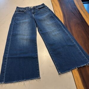 L’AGENCE‎ Jean High Rise Crop Wide Leg Stretch Womens Size 24